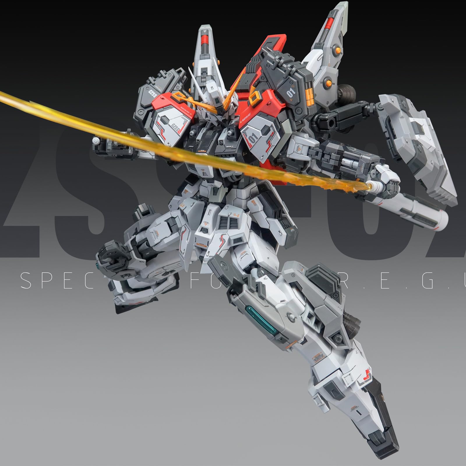 Amazon | SYXLCYGJ ZZA 1/100 GZSS-OX-001队长机 高さ約22cm REGUS